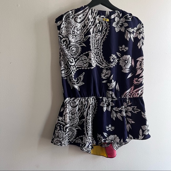 Anthropologie Yoana Baraschi Faux Wrap Blouse Floral - Picture 2 of 6